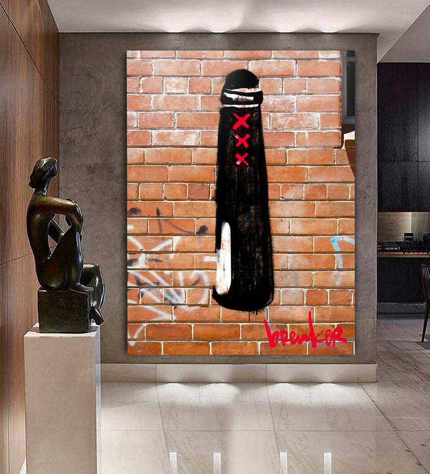 Amsterdammertje stencil streetart